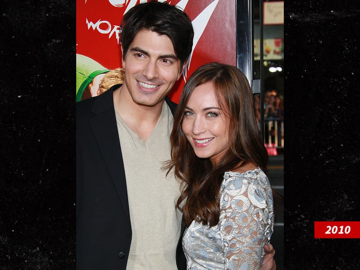 Brandon Routh Courtney Ford getty sub