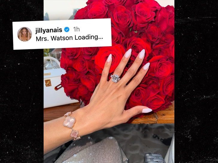 Deshaun Watson engages with Jilly Anais