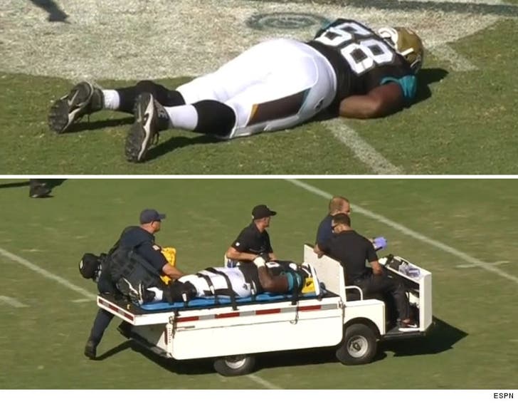 Jaguars' Kelvin Beachum -- 'Doing Much Better' After Concussion Says :: 0919-kelvin-beachum-injury-on-field-ambulance-espn-4