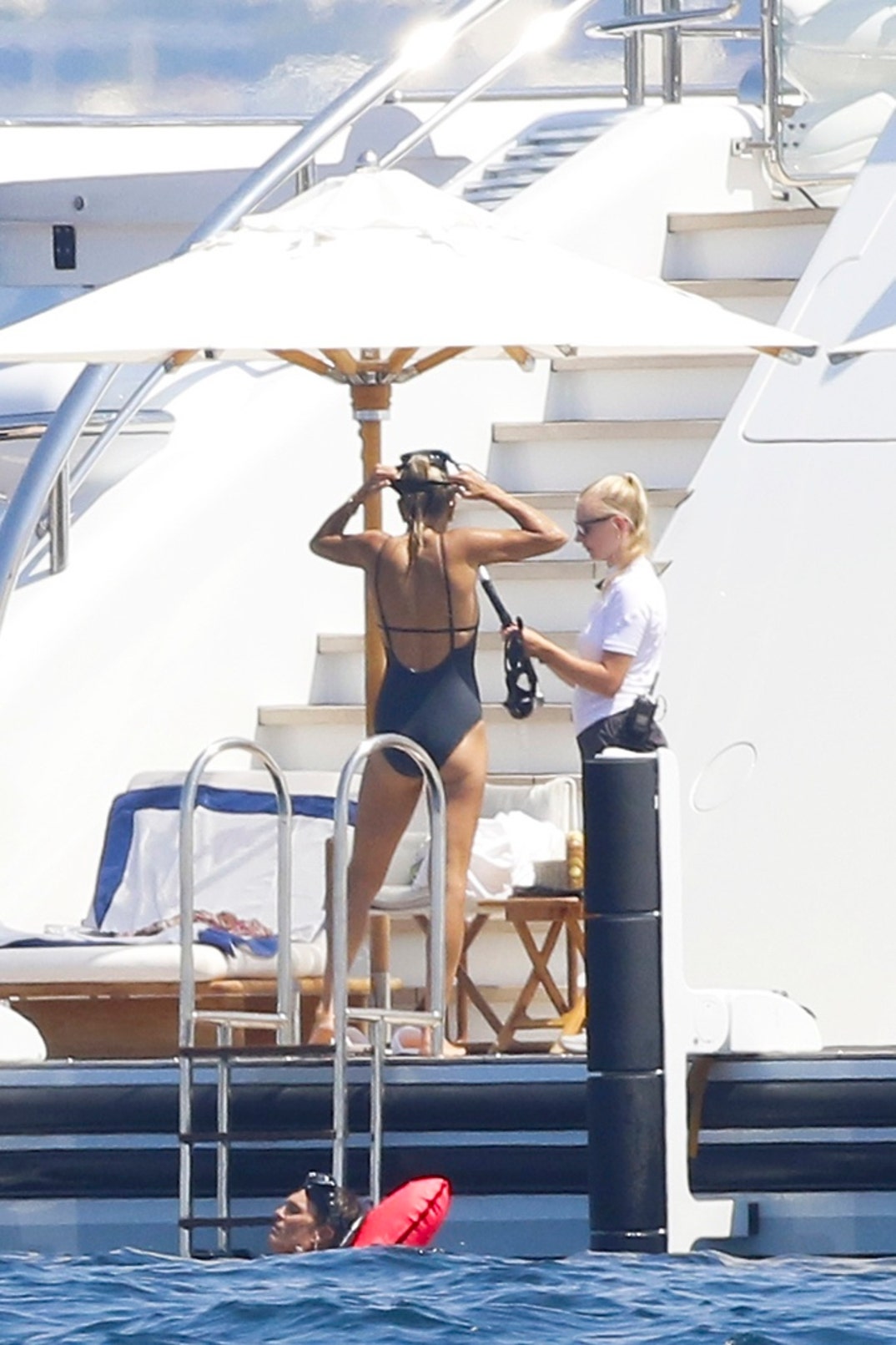 Tom Brady Mystery Women Snorkeling Yacht France 4