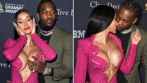 Offset Gives Cardi B a Hand at Clive Davis' Pre-GRAMMY Gala