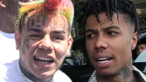 Tekashi69 Trolls Blueface for Getting Jeweler's Name Tatted on Head