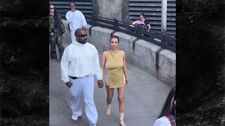 Kanye West et Bianca Censori passent la journée à Disneyland