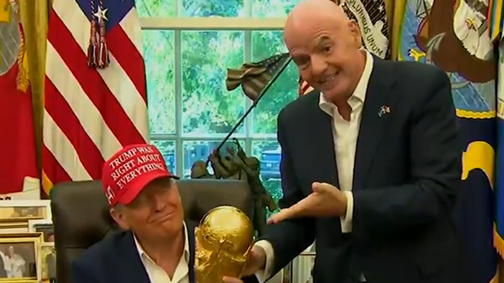 Donald Trump Tries To Keep FIFA World Cup Trophy After Draw Announcement