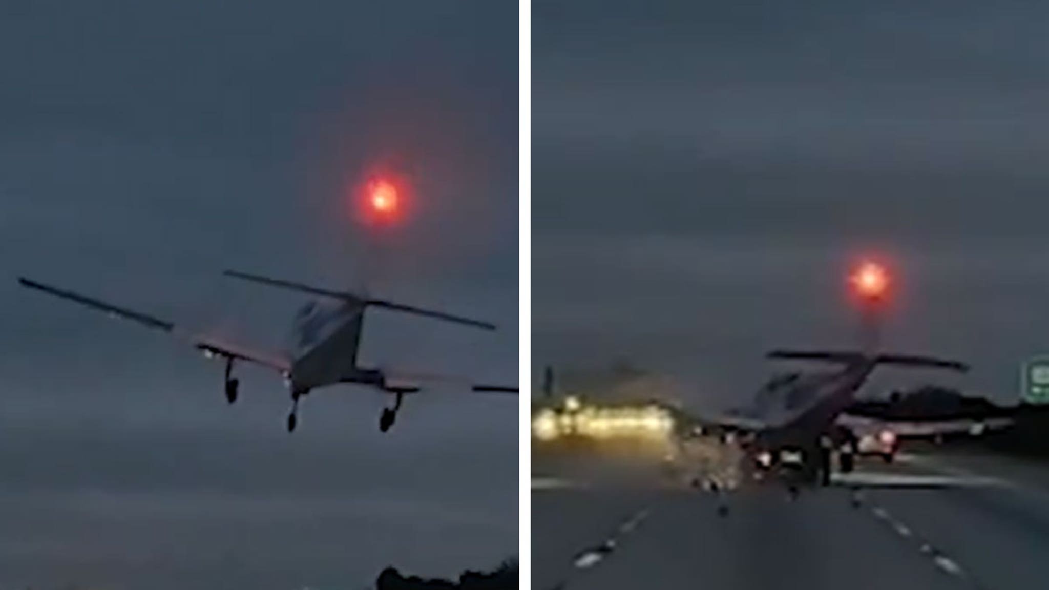 Plane’s Emergency Landing on Top of Car on Florida Highway Caught on Video, Watch Plane’s Emergency Landing on Top of Car on Florida Highway Caught on Video, Watch