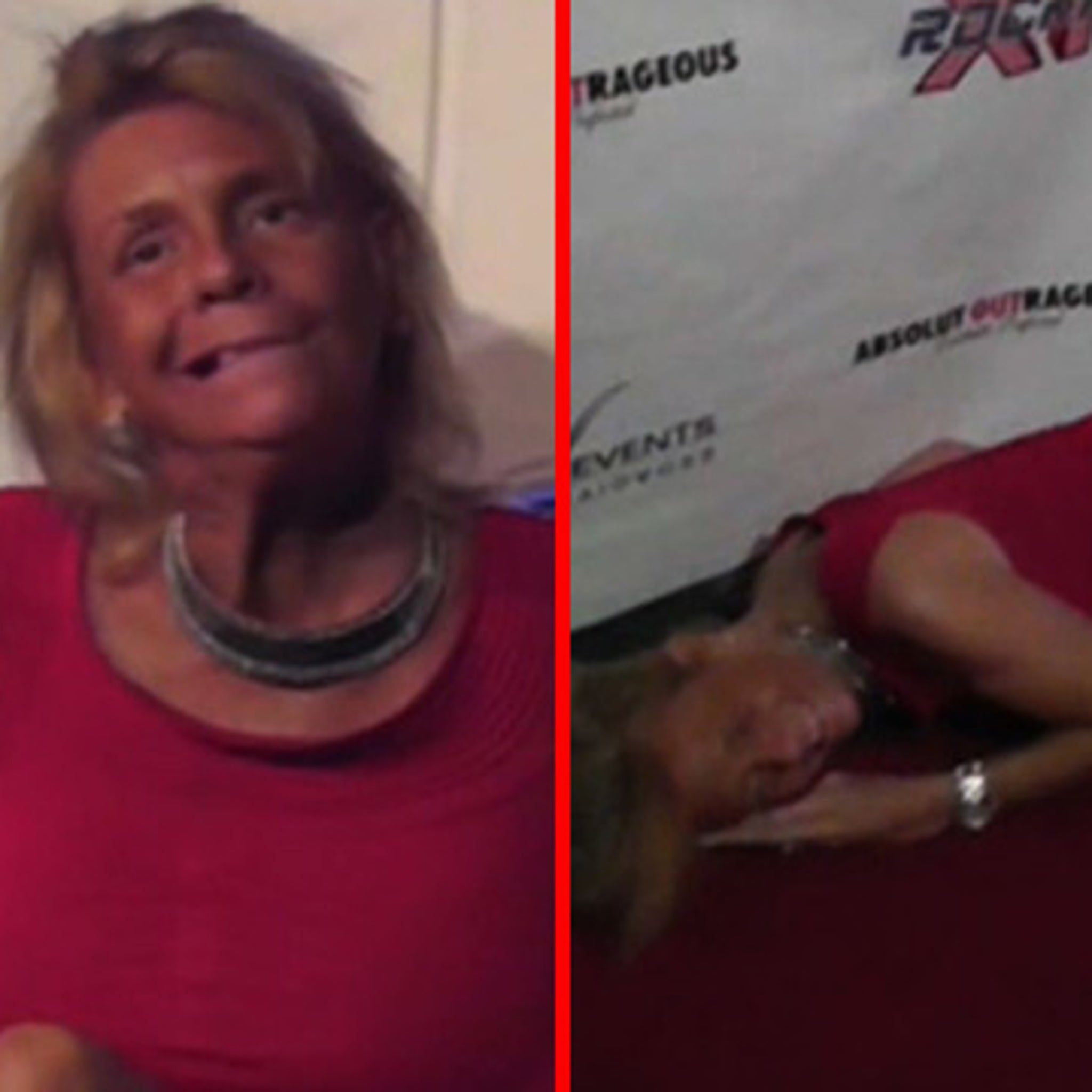 Tanning Mom -- A Wasted, Stumbling, Panty-Flashing Train Wreck [VIDEO]