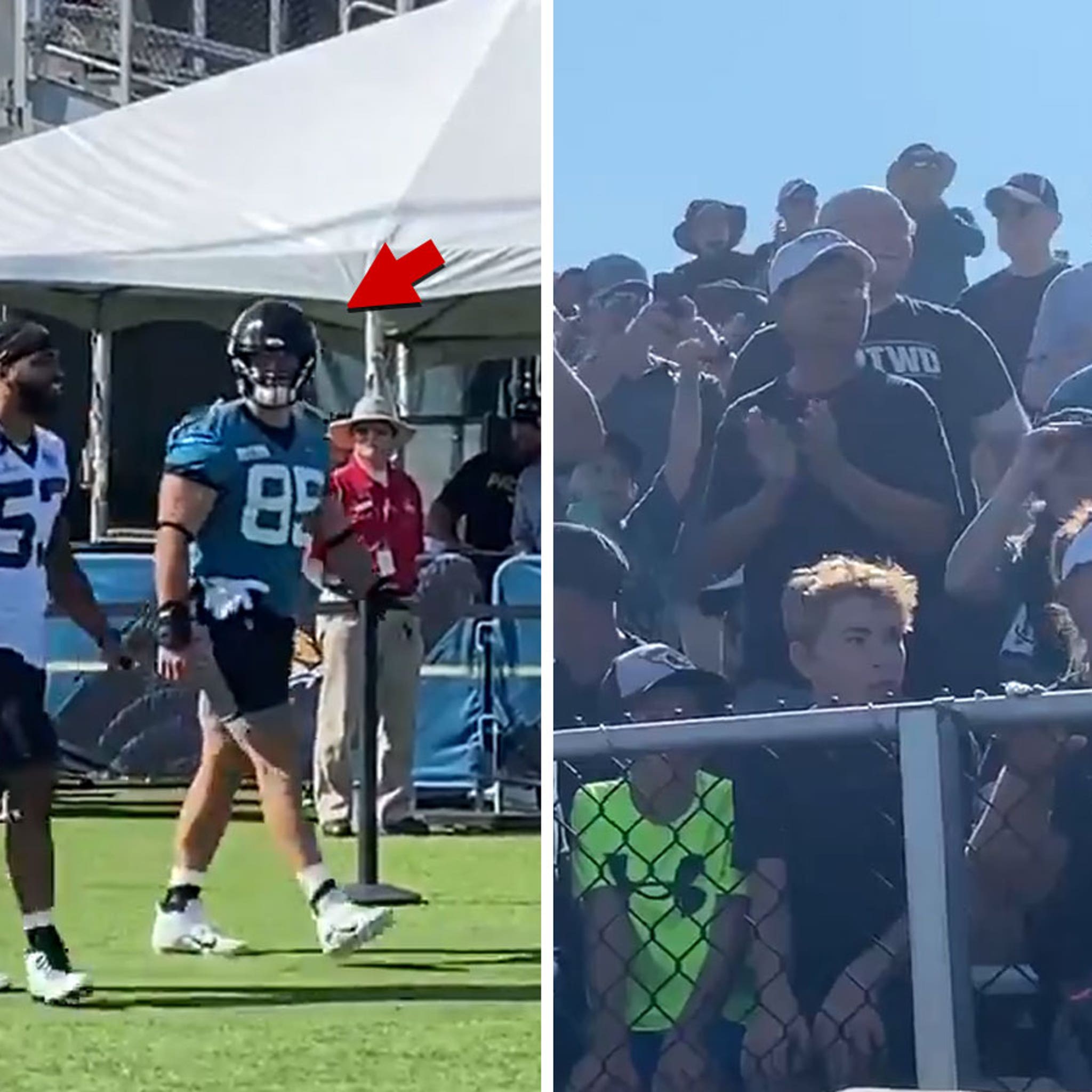 Watch: Tim Tebow takes practice field with Jags for first time