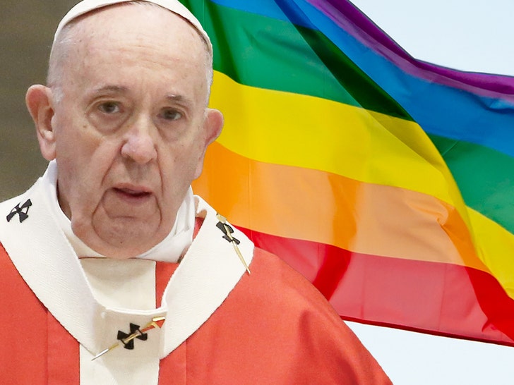 Papst Fracis LGBTQ Flagge