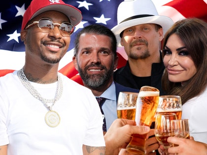 chingy Kid Rock Kimberly Guilfoyle Donald Trump Jr toasting performance