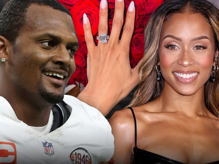 Deshaun Watson engages with Jilly Anais