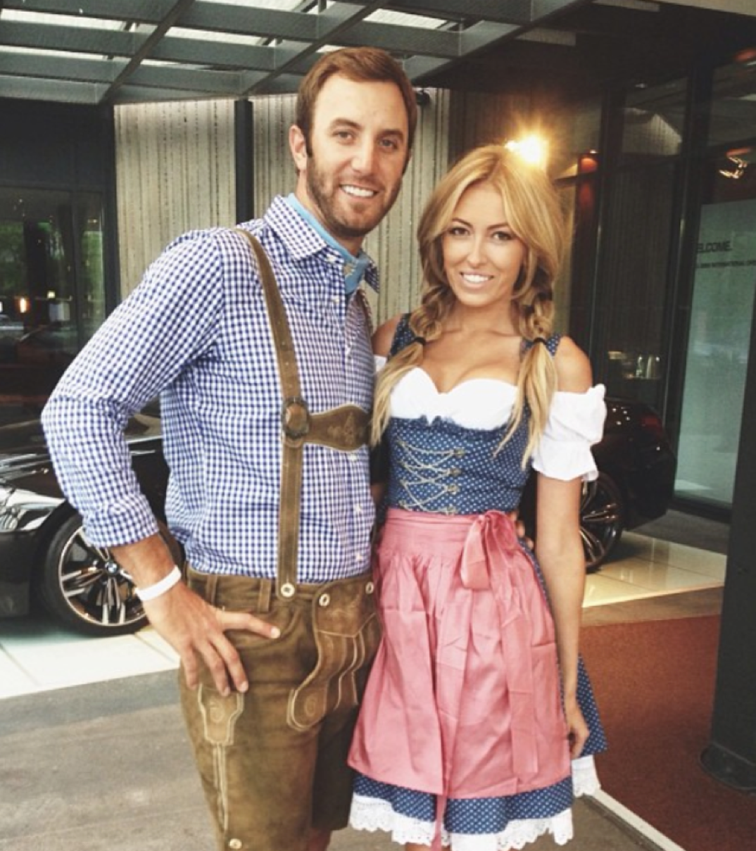 Dustin Johnson and Paulina Gretzky!