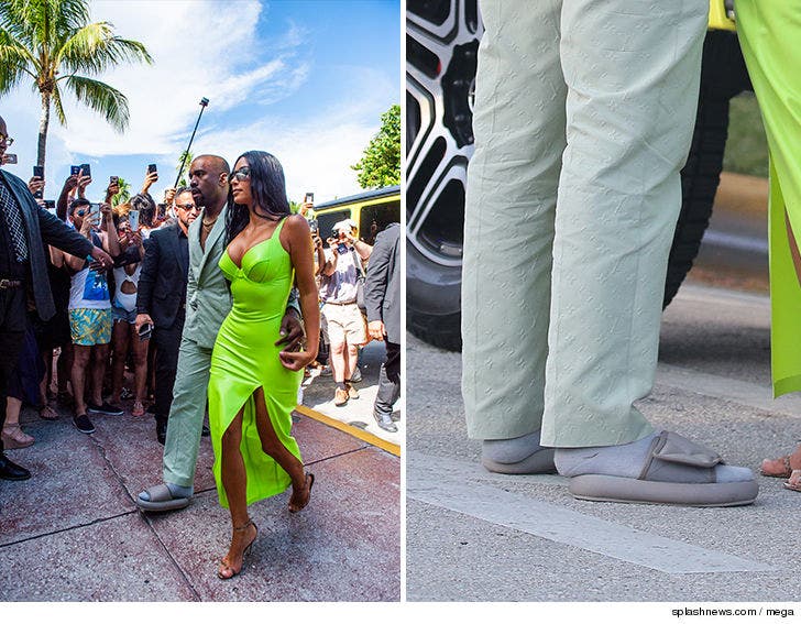 Kanye West Wore Tiny Yeezy Slides to 2 Chainz's Wedding
