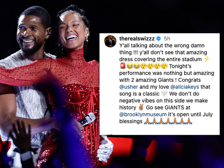 Swizz Beatz Reacts to Usher Hugging Wife Alicia Keys from Behind