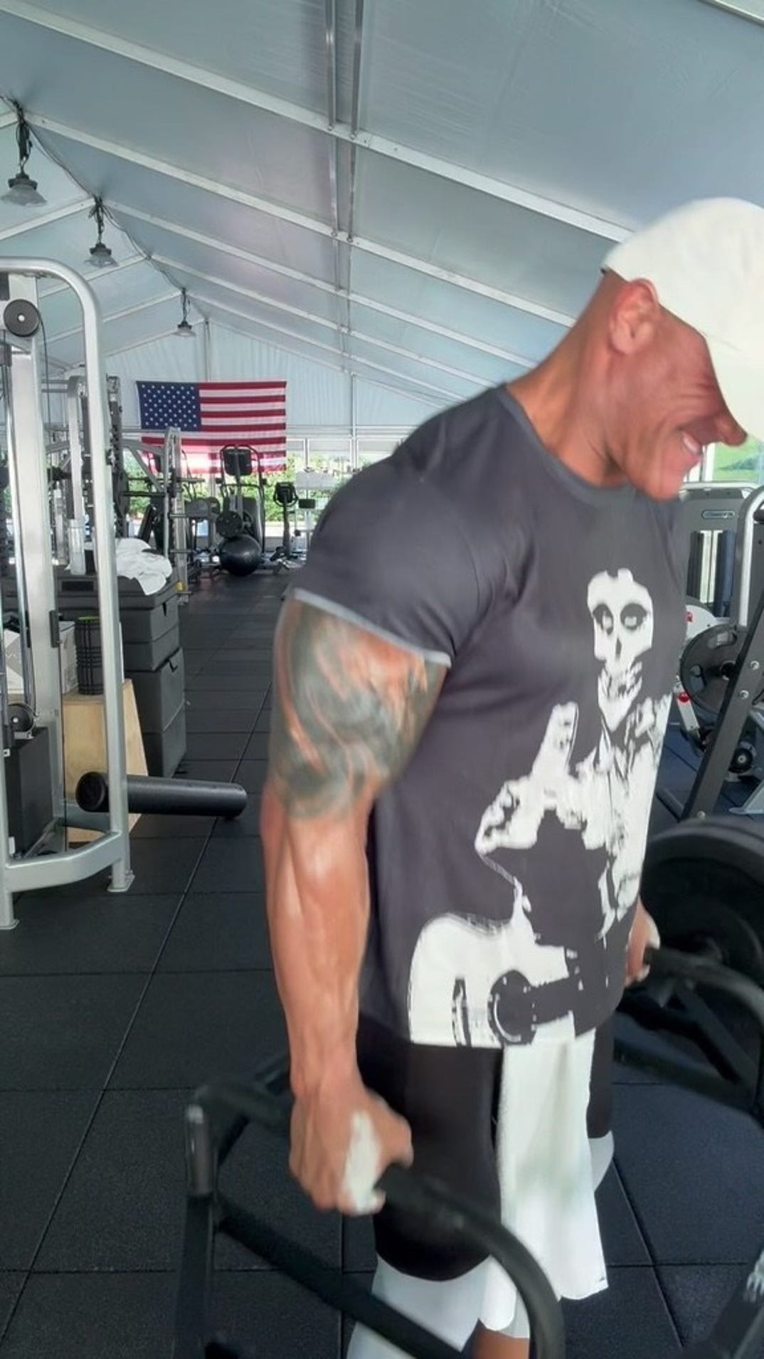 Dwayne Johnson Workout Shots 4