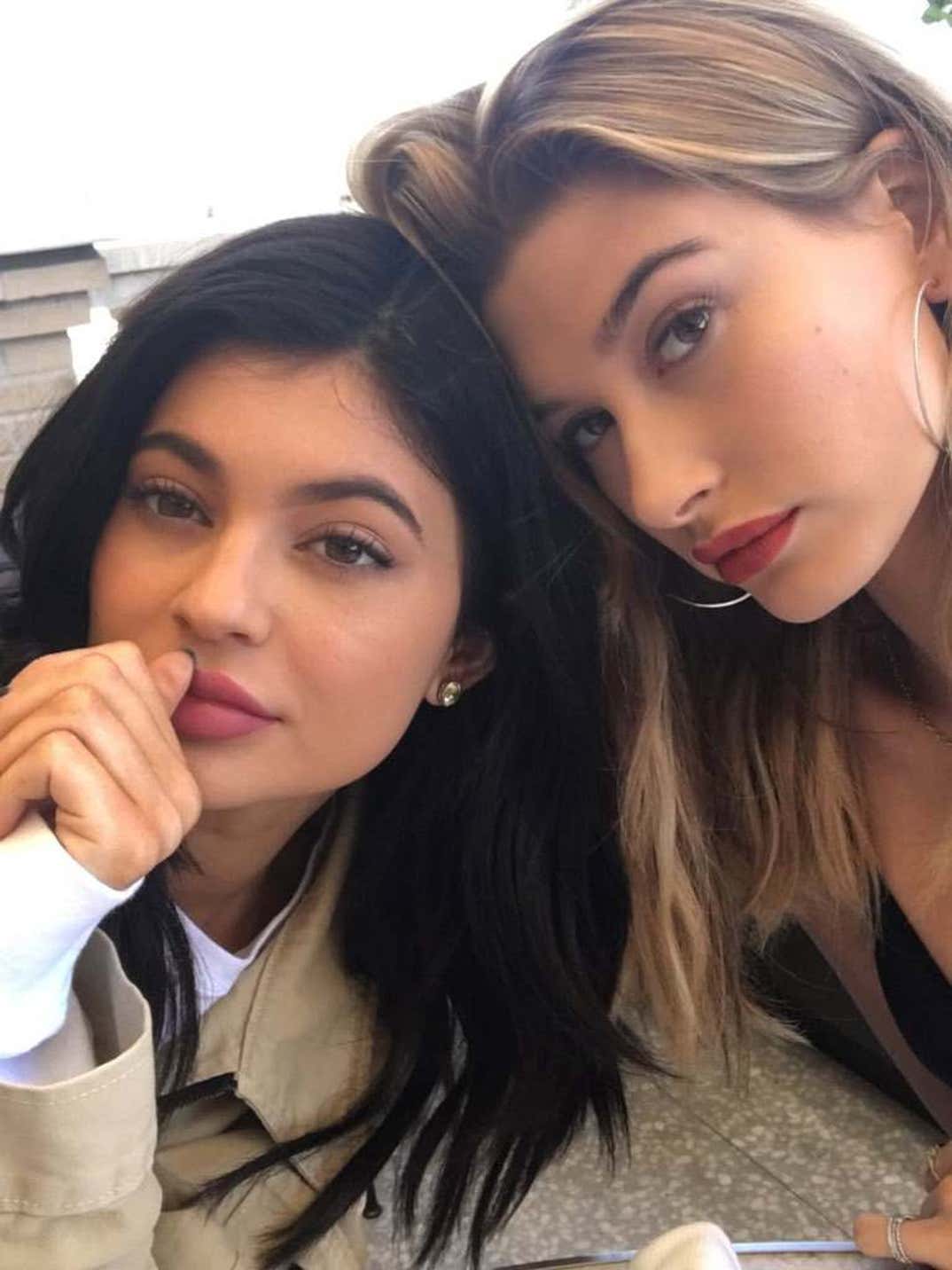 Kylie Jenner and Hailey Bieber