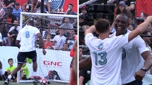 NBA's Bismack Biyombo -- Dominates Charity Soccer Game ... 4 Goals!!! (VIDEO)