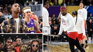 NBA All-Star Celebrity Game Features Justin Bieber, Jamie Foxx and Michael B. Jordan