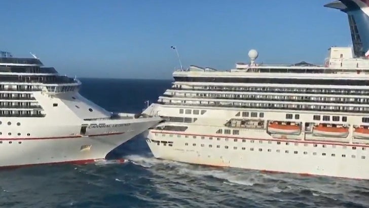Watch Cruise Ships Collide In Mexico