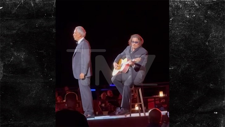 Johnny Depp Performs With Andrea Bocelli in Guitar Tribute To Jeff Beck