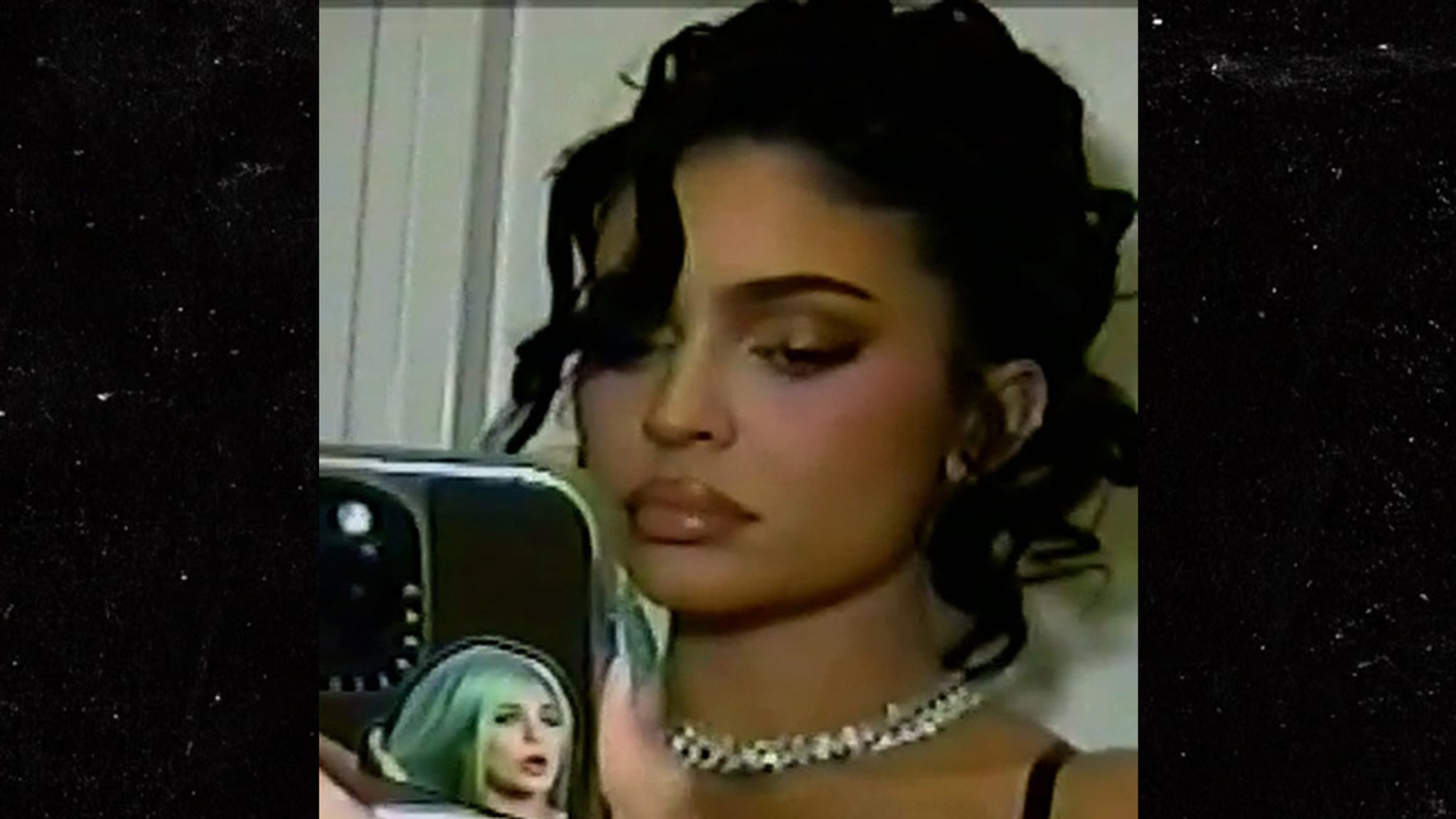 Kylie Jenner Dons Latex Cutout Dress, Warns 'Careful What You Wish For'