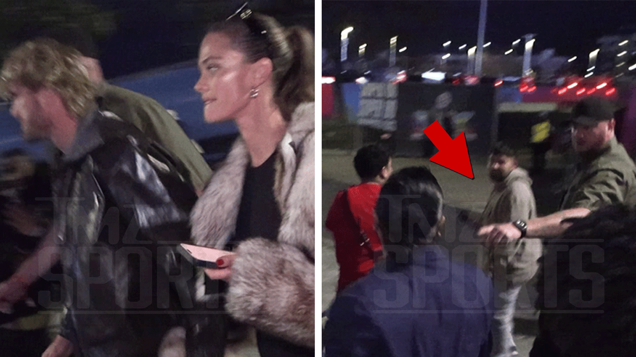 Logan Paul's Bodyguard Shoves Overzealous Fan At Super Bowl