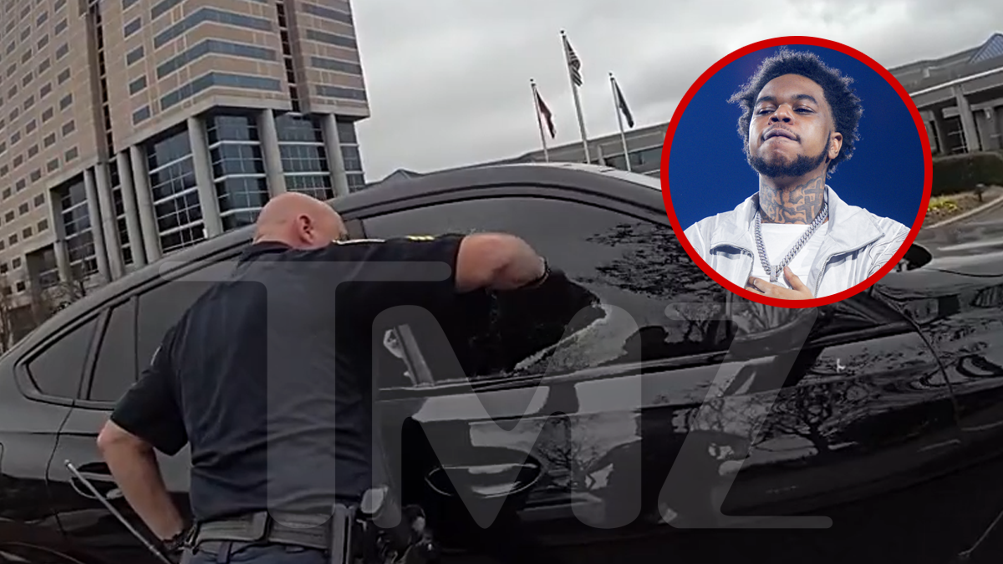 Lil Poppa's Bloody Body on Stretcher After Suicide, Bodycam Footage Shows