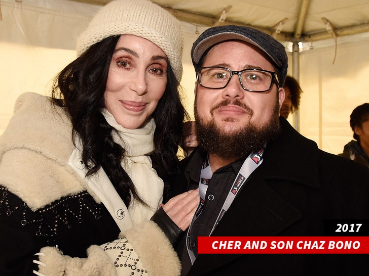 Cher and son Chaz Bono
