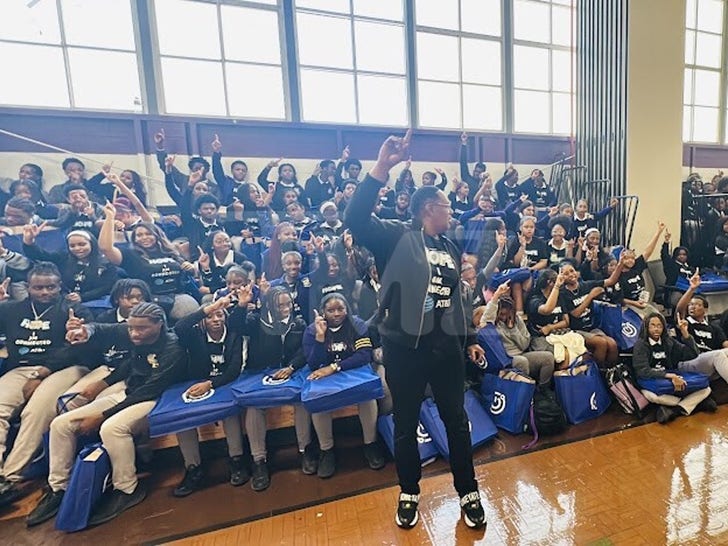 Master P at Warren Easton High School in New Orleans 6