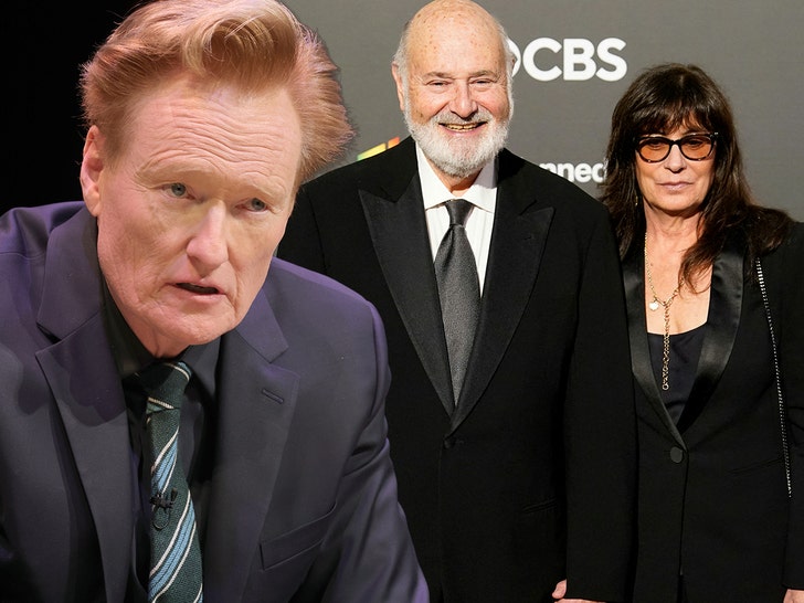 Conan O'Brien i Rob Reiner Michelle Reiner Getty Comp