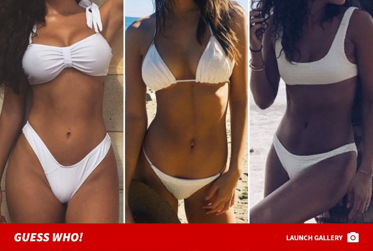White-Hot Swimsuits -- Guess Who!