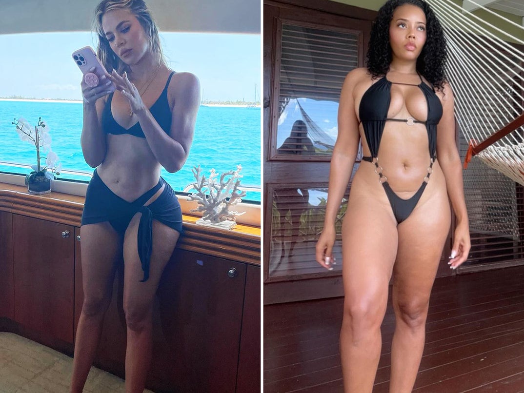Khloe Kardashian vs. Angela Simmons -- Black Bikini Babes Edition