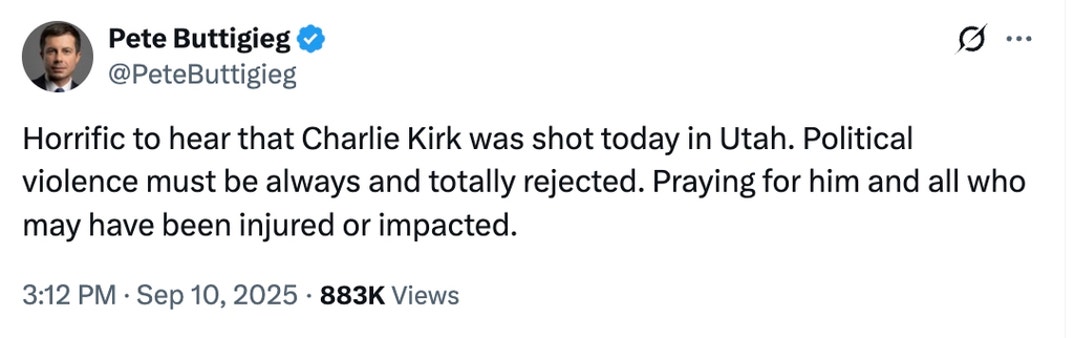 Politicians Reach To Charlie Kirk Shooting 0