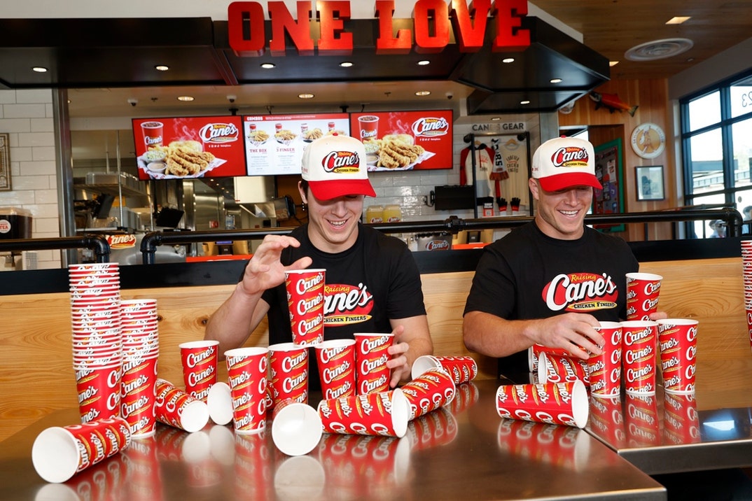 Christian And Luke McCaffrey At Raising Cane's 6