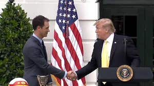 Donald Trump Honors NASCAR's Joey Logano at White House