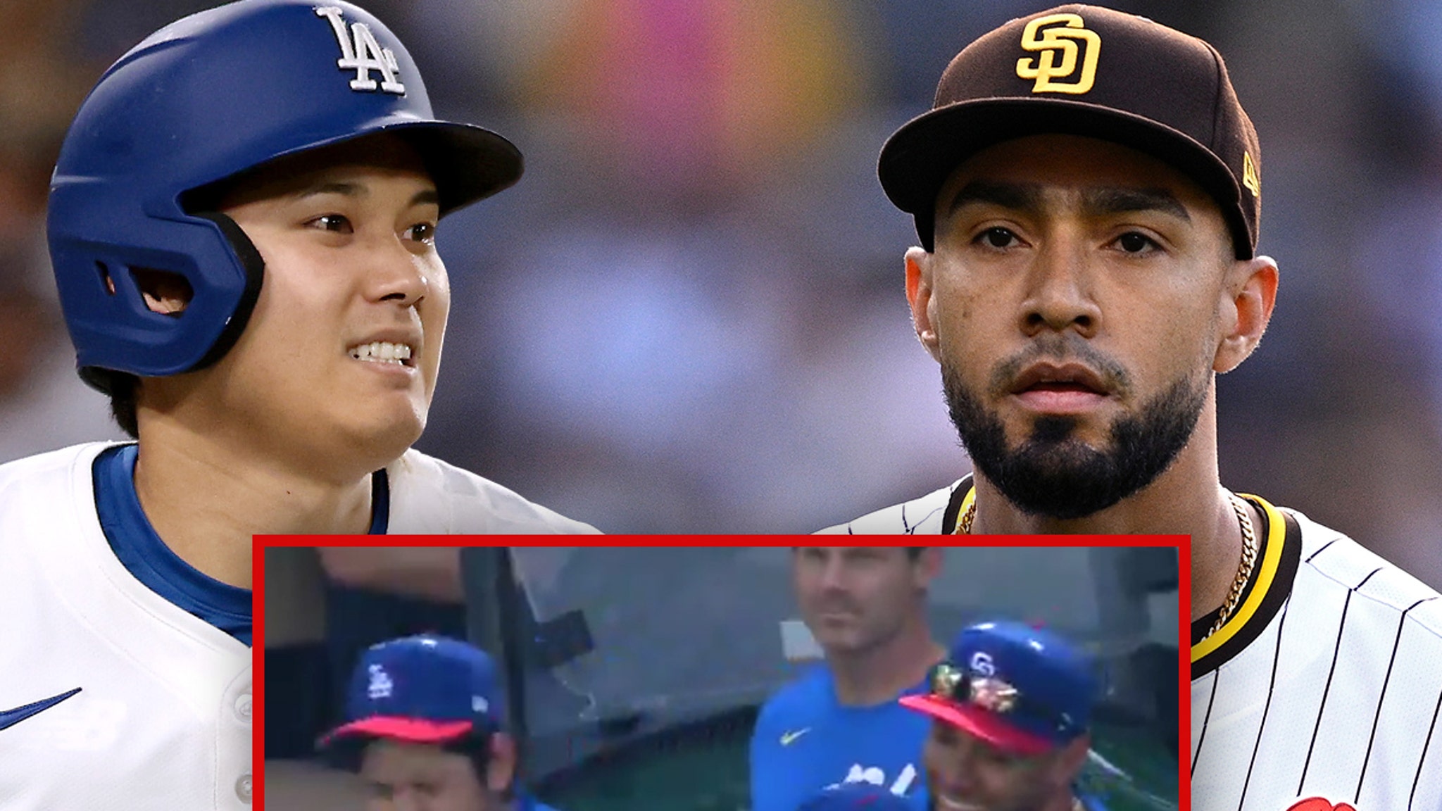 Shohei Ohtani Jokes With San Diego Padres Pitcher Over 100 MPH Hit-By-Pitch