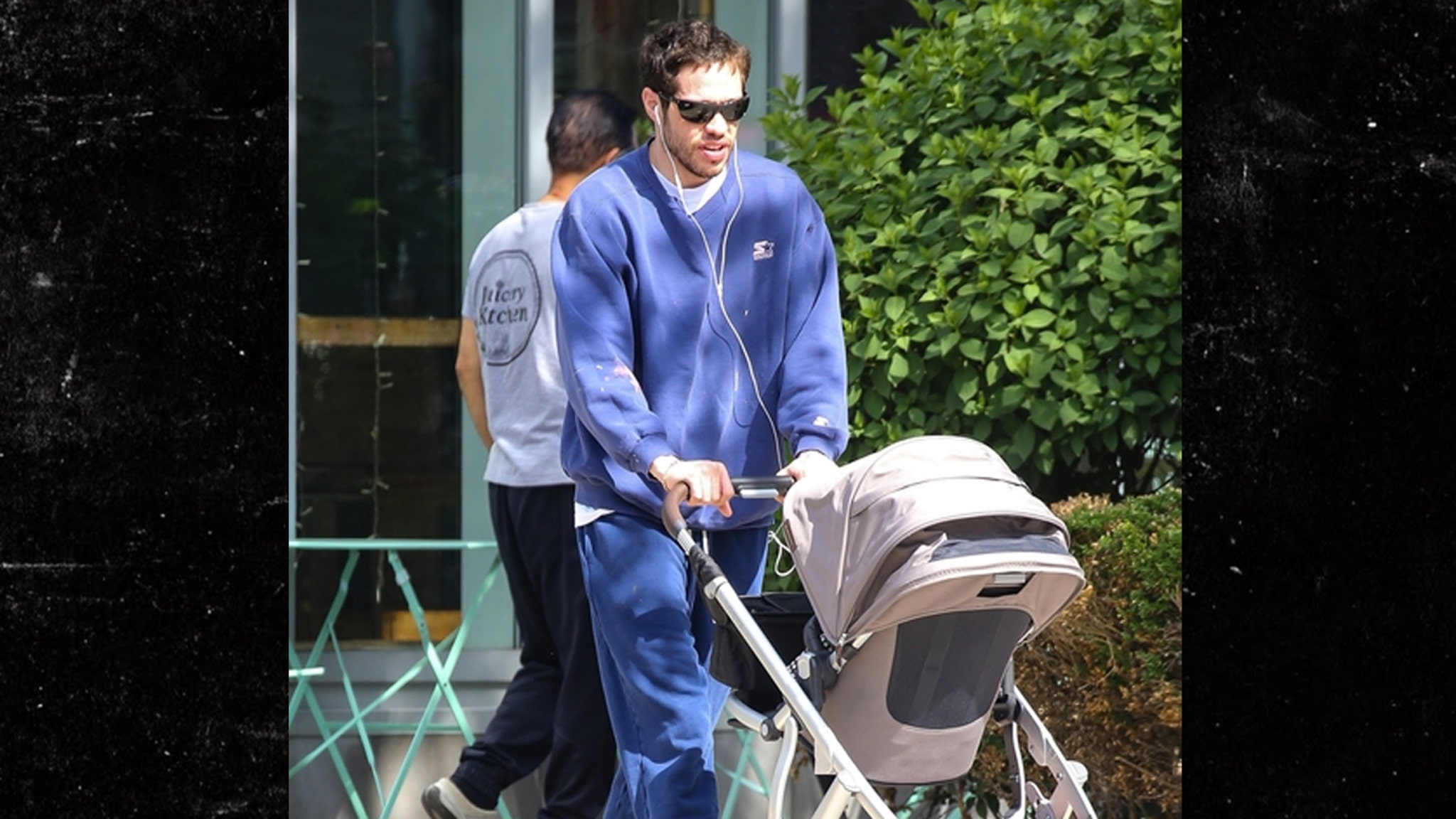 Pete Davidson Spotted Pushing Daughter in Stroller in New York City