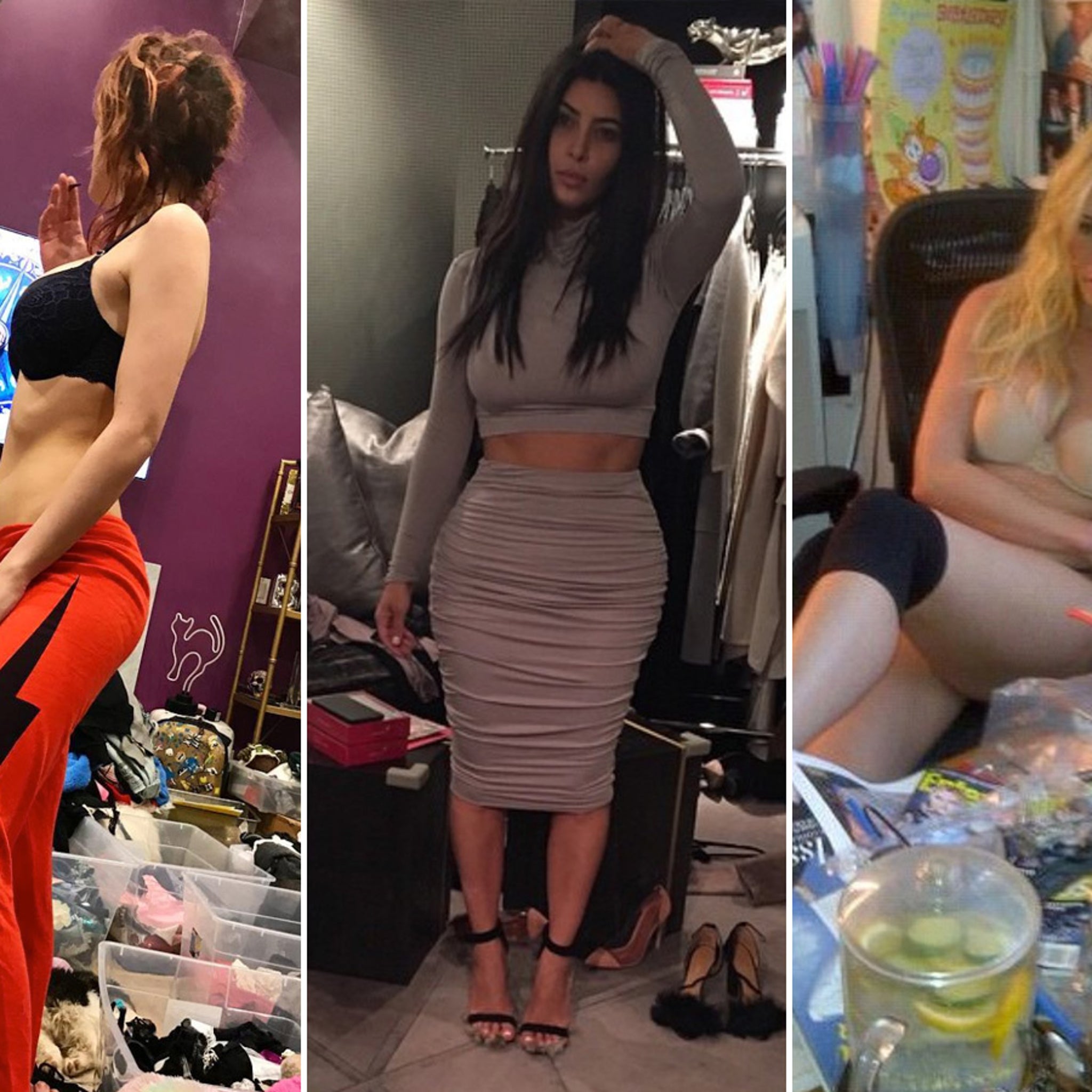 Celebrity Messy Room Selfies -- Time For Spring Cleaning!