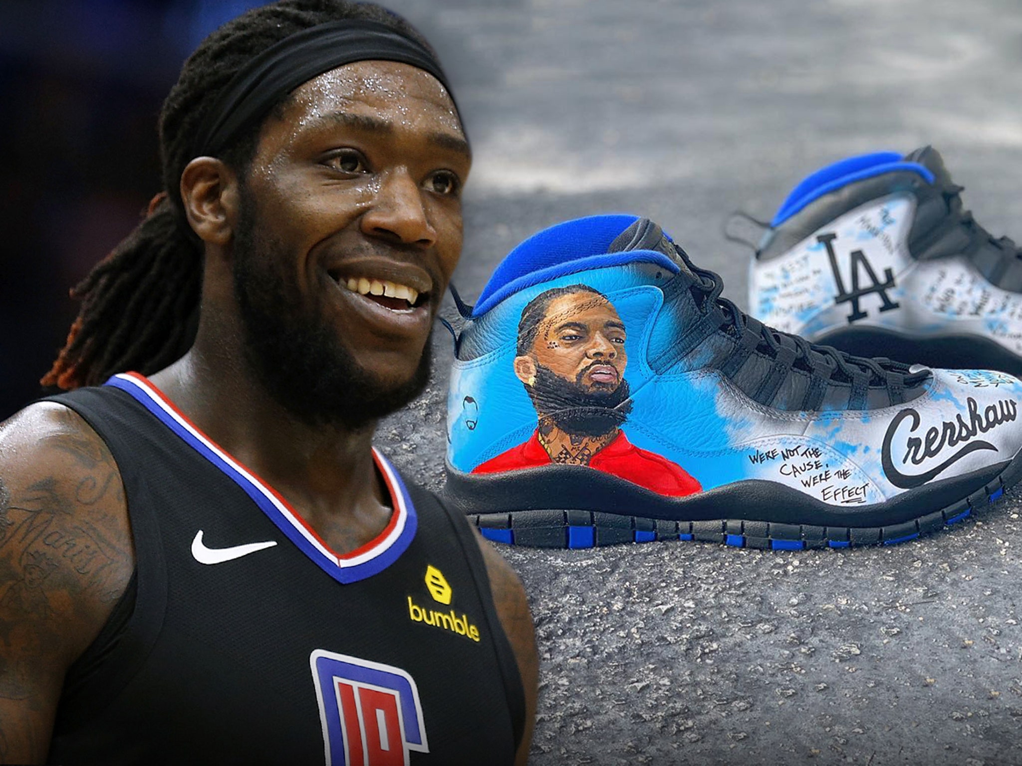 NBA's Montrezl Harrell Will Rock Nipsey Hussle Shoes in Playoffs