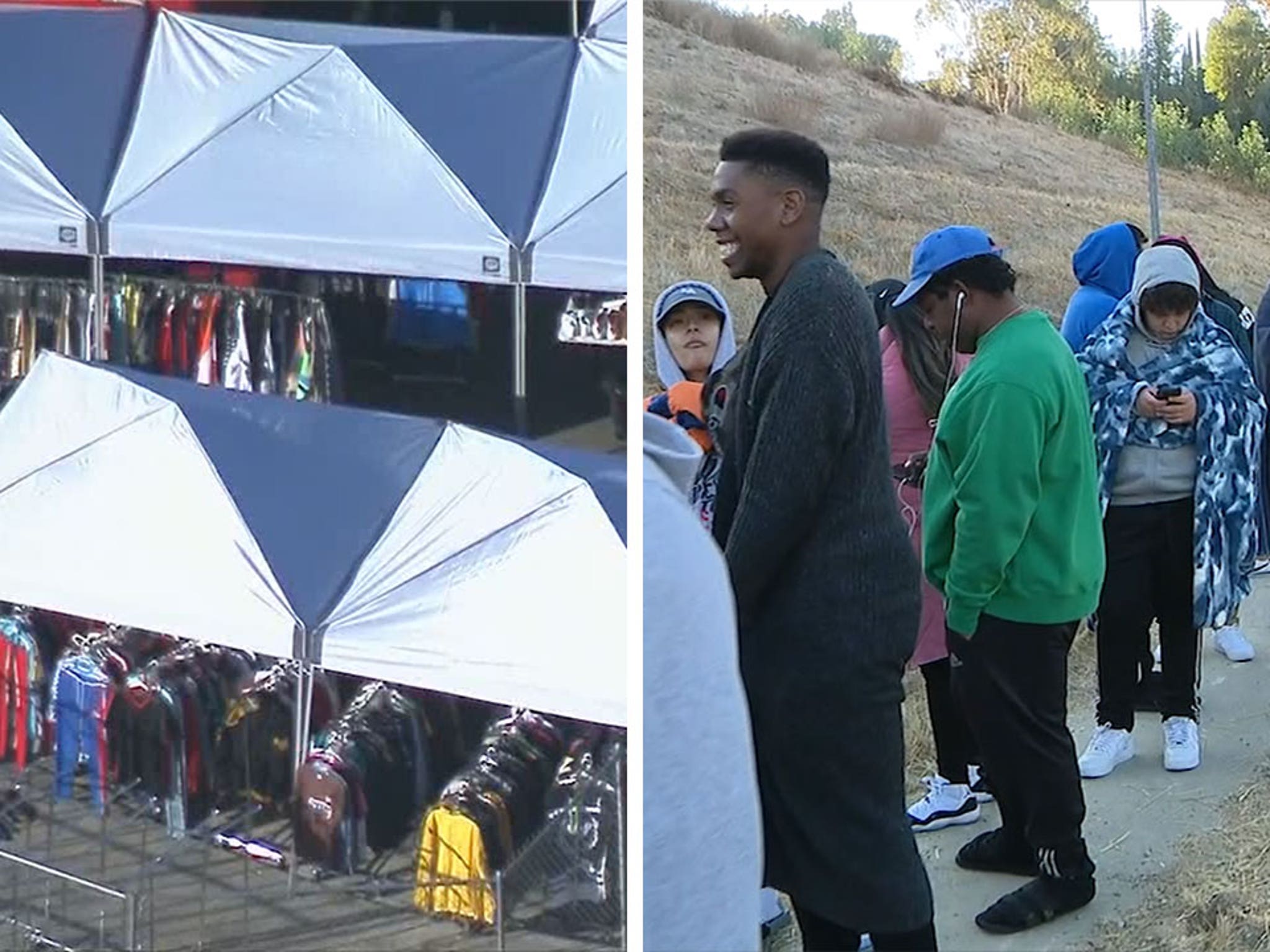 Chris Brown's Fans Camped Out Overnight for His Yard Sale in L.A.