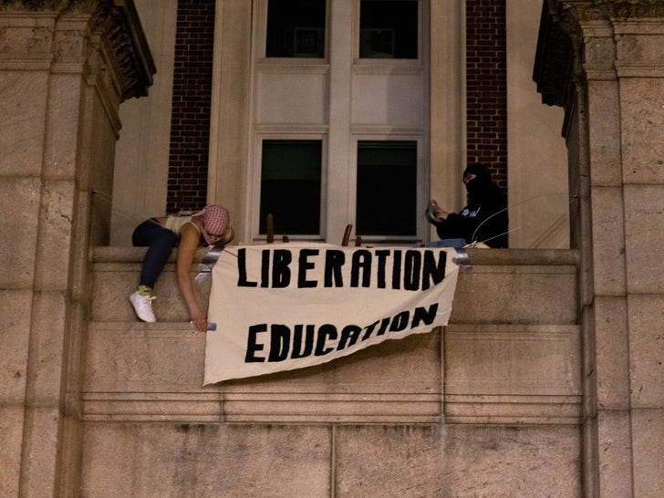 Columbia University Pro-Palestine Protestors Take Over Campus Building