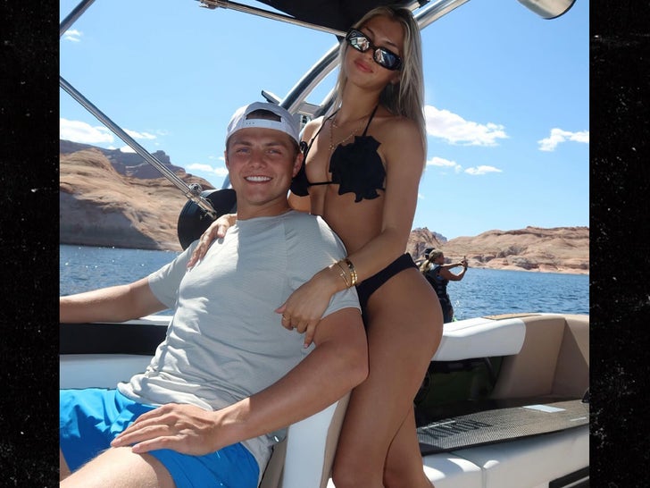 Zach Wilson with Girlfriend on Family Vacation