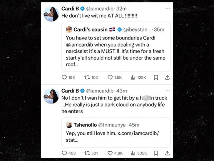 tweet de Cardi B