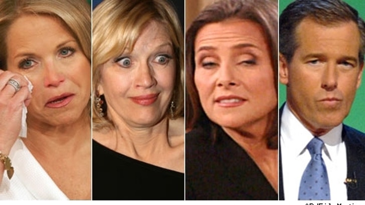 Katie Couric, Diane Sawyer, Meredith Vieira, Brian Williams