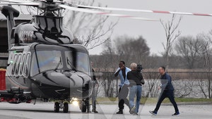 Meek Mill Boards Chopper Heading to 76ers Game!