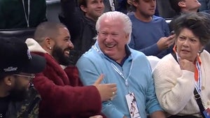 Drake Unrecognized By Older Couple At Thunder Game, You Famous?