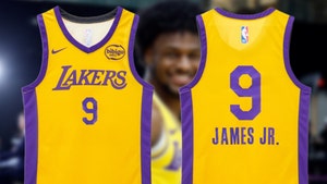 Bronny James Los Angeles Lakers 2024 NBA Summer League Game Worn Jersey