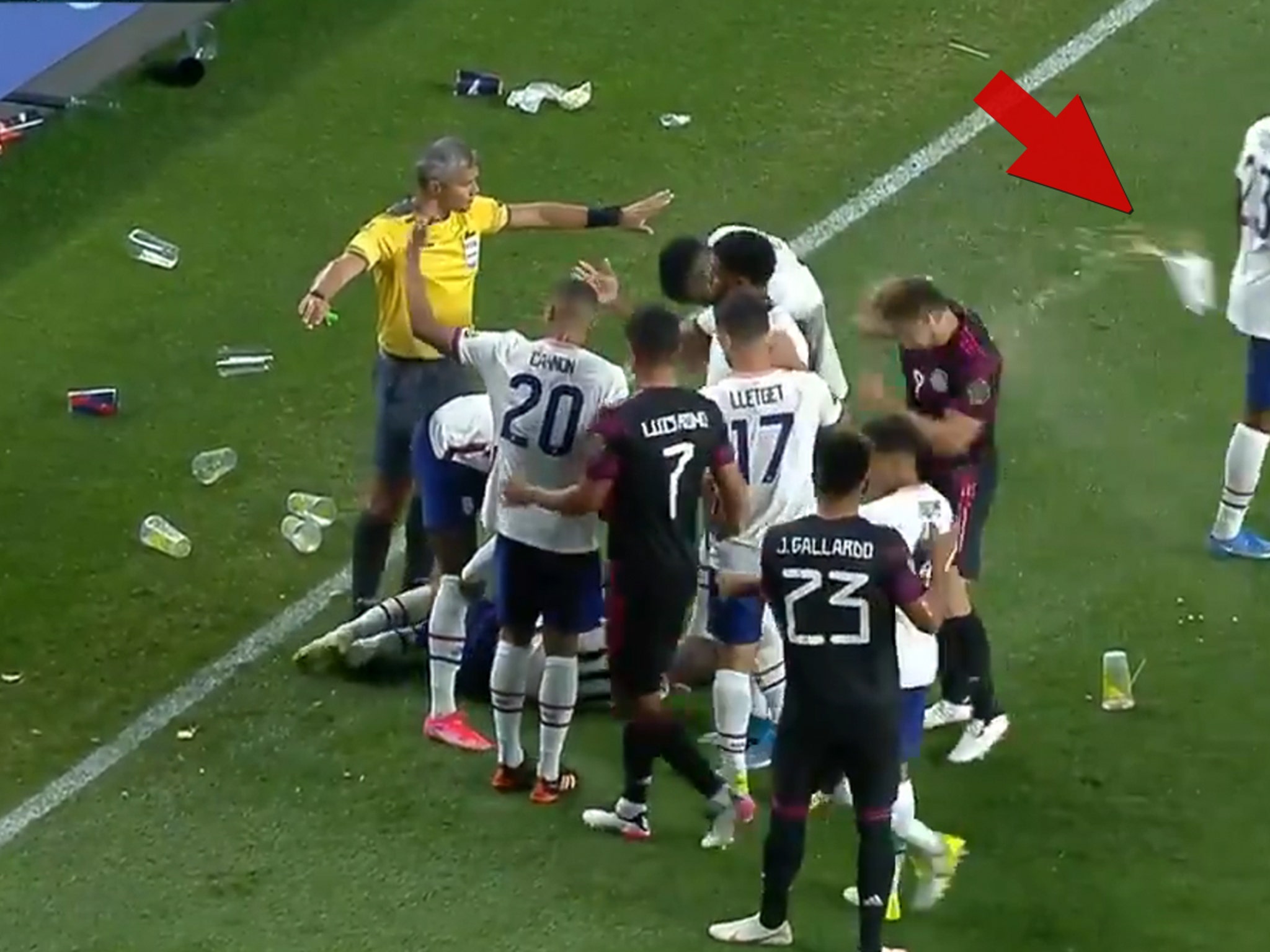 USA and Mexico soccer match ends early amid homophobic chants