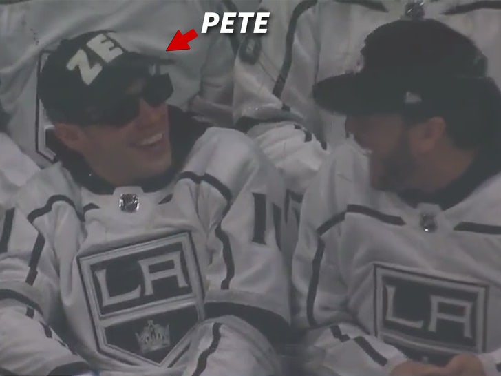 Pete Davidson Bros Down At L.A. Kings Game After Wrapping Vacay With Kim Kardashian.jpg