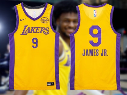 Bronny James Los Angeles Lakers 2024 NBA Summer League Game Worn Jersey