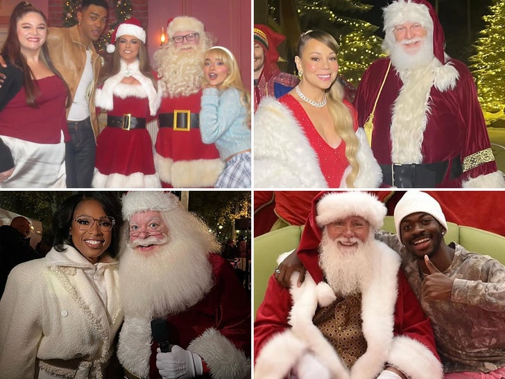 Stars With Santa Claus -- Ho Ho Ho!